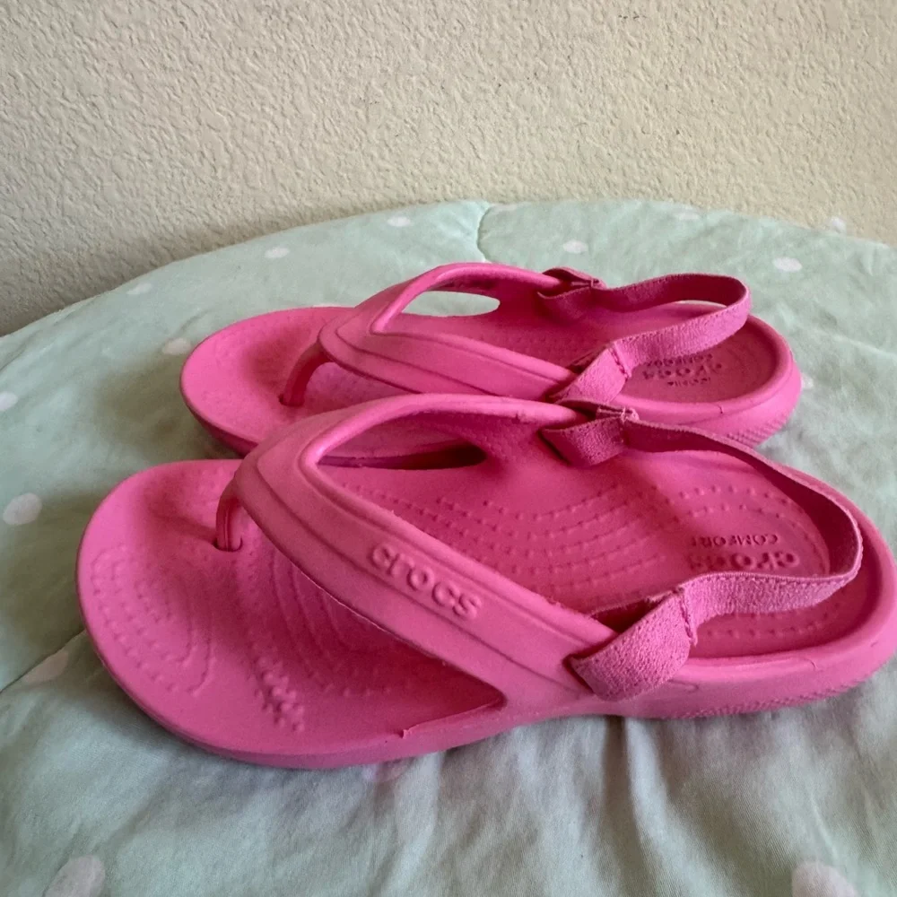CROCS Kids Pink Sandals Toddler size 9